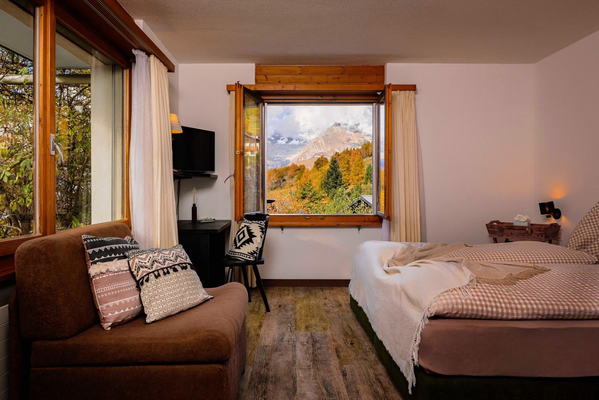 Hotel Restaurant Buerchnerhof Bürchen Eksteriør bilde